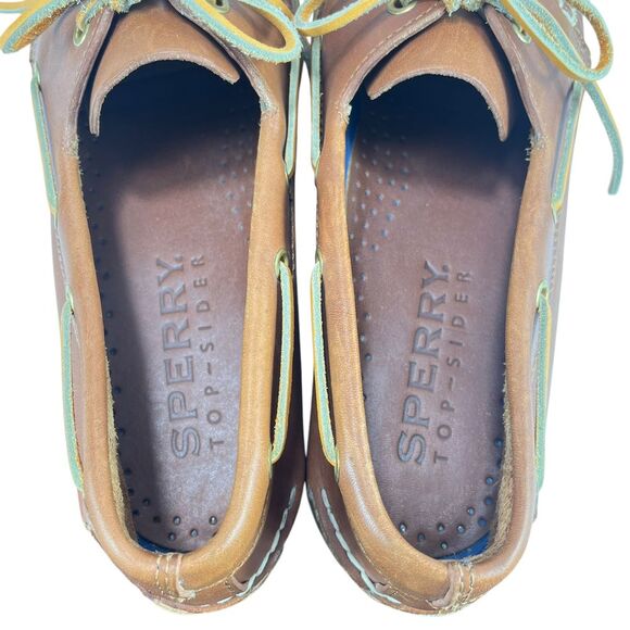 Sperry Top-Sider Men 11M Tan Leather Slip-On‎ Boat Shoes Loafers main image 9